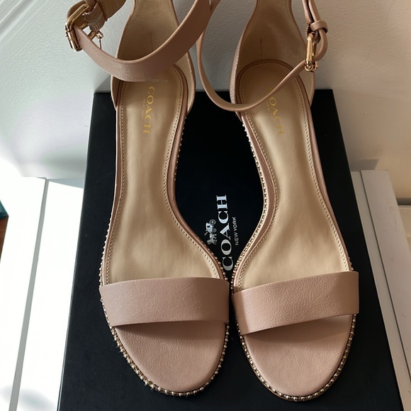 NWT COACH MAUDE SOFT MILLED LEATHER IN BEECHWOOD SIZE 8.5 - Picture 3 of 11